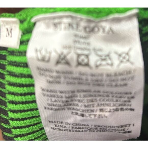 STINE GOYA Sylvie ribbed jacquard-knit turtleneck sweater in green NWT Size Medi - Picture 9 of 9